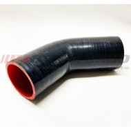 Mangueira silicone preto 45º 2.1/2"