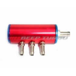 Flauta divisora de combustível com filtro interno (Vermelha / Azul)